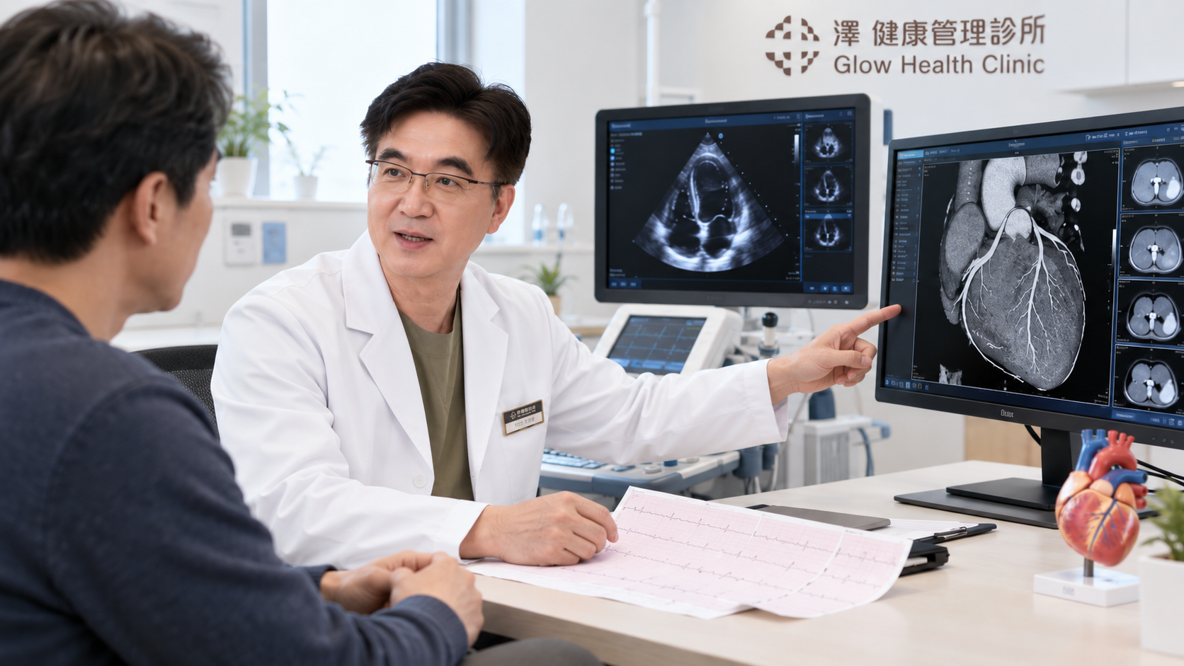 心血管健檢怎麼選？心電圖、心臟超音波、冠狀動脈CT差異一次看懂